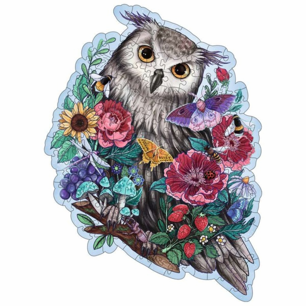 Dřevěné puzzle Ravensburger Tajemná sova