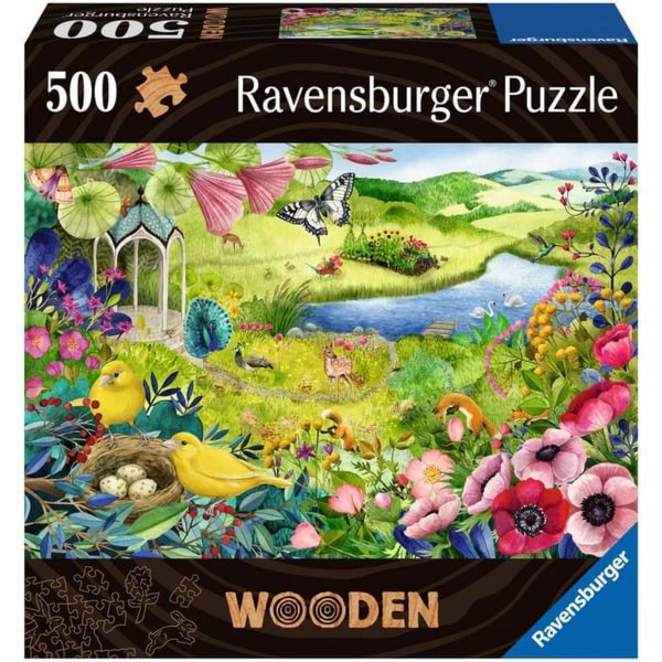 Dřevěné puzzle Divoká zahrada
