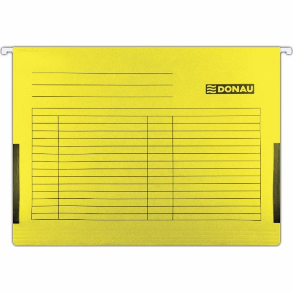 Donau DONAU závěsná složka se stranami, A4, 230gsm, žlutá