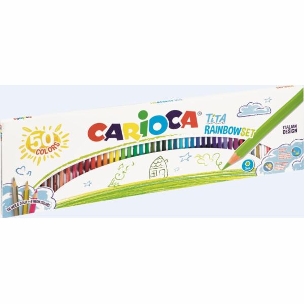 Tužkové pastelky Carioca Tita 50 barev CARIOCA