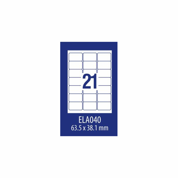 Avery Zweckform LABEL ZF ECONOMY 63,5X38,1MM 040 100ARK L...