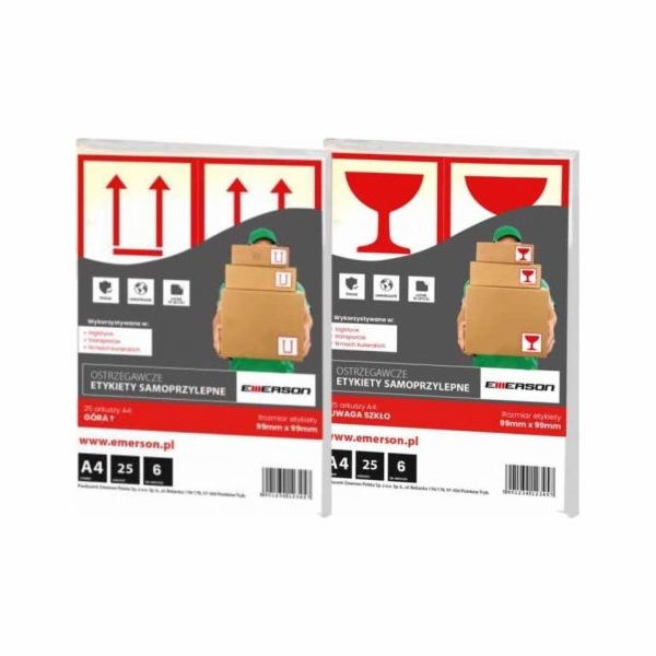 Emerson EMERSON LABELS A4 99 X 99 MM TOP (25)
