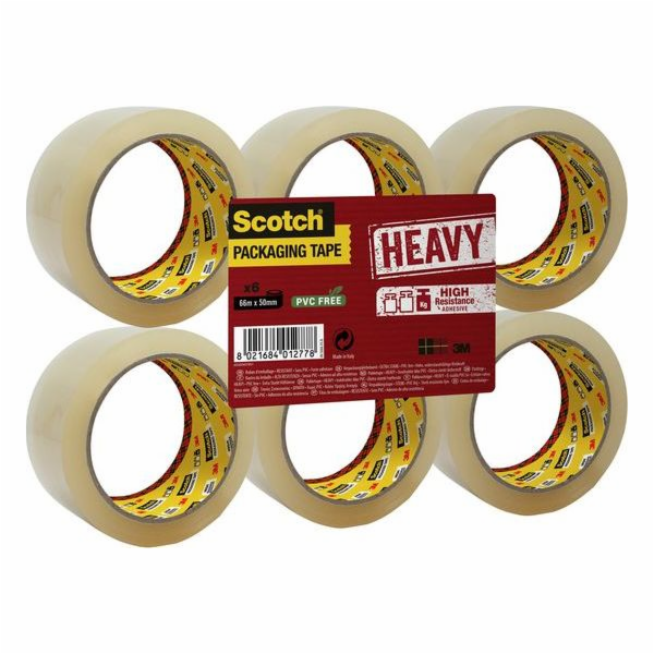Scotch Scotch těžká balicí páska 50mmx66m transparentní 6/s