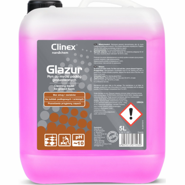 Clinex Tekutina na čištění podlah, glazur, kamenů CLINEX ...