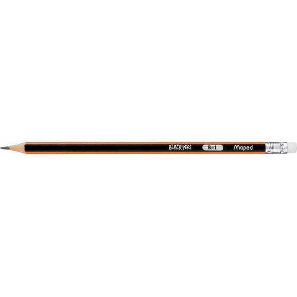 Maped Maped Pencil with Eraser Blackpeps B (851724)