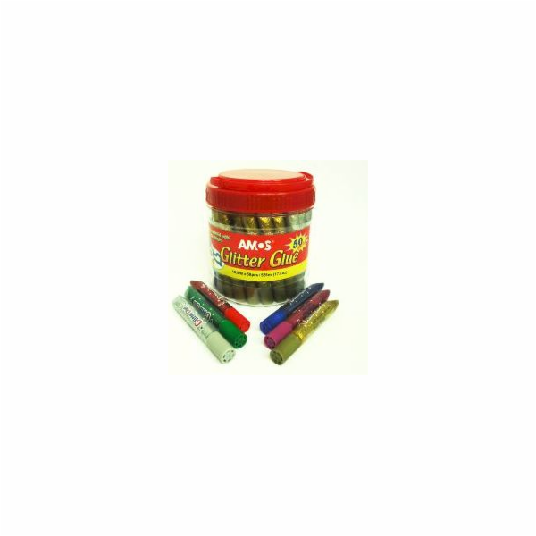 Lepidlo Amos Glitter 50x10,5 ml
