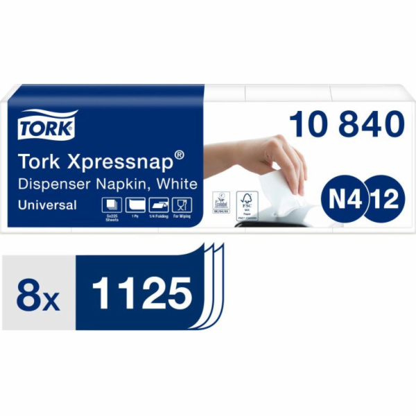 Tork Tork XpressNap - dávkovací ubrousky, 1 -vrstva, univ...