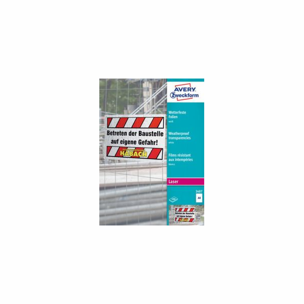 Avery Zweckform Foil věnovaná ZF 3487