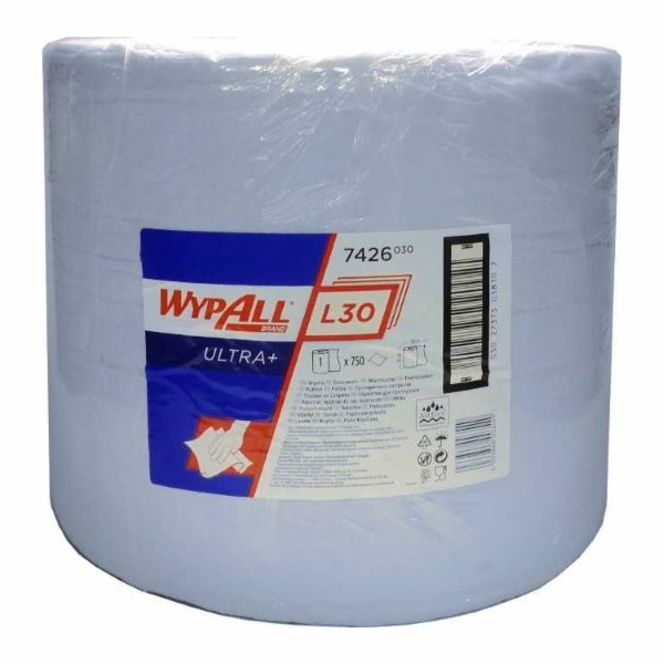 WYPALL 7426030 WYPALL L30 Utěrka, role, modrá