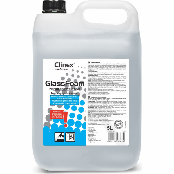 Clinex Professional pěna na čištění skla bez šmouh a skvr...