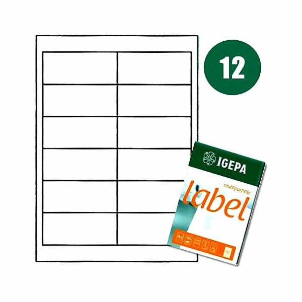 Mondi LABELS A4 IGEPA 96,5 X 42,3 MM BÍLÁ (100)