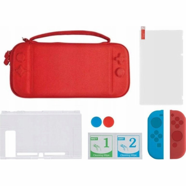 MARIGames Set 6v1 pouzdro Skleněné pouzdro pro Nintendo S...
