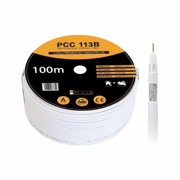 Libox SAT koaxiální kabel PCC113B CPR - 100m NOVÝ LIBOX