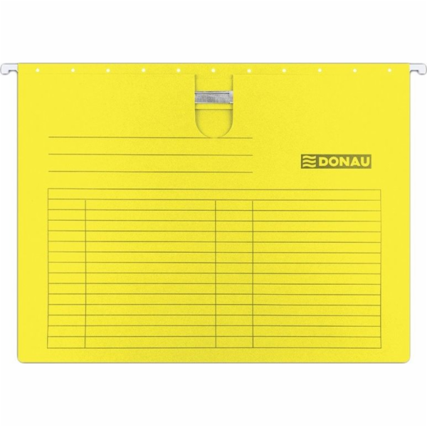 Přívěsek Donau Donau s knírem, A4, 230GSM, žlutá
