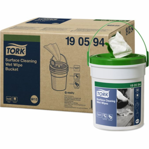 Tork Tork - Nízkoprášivý netkaný čisticí hadřík na obtížn...