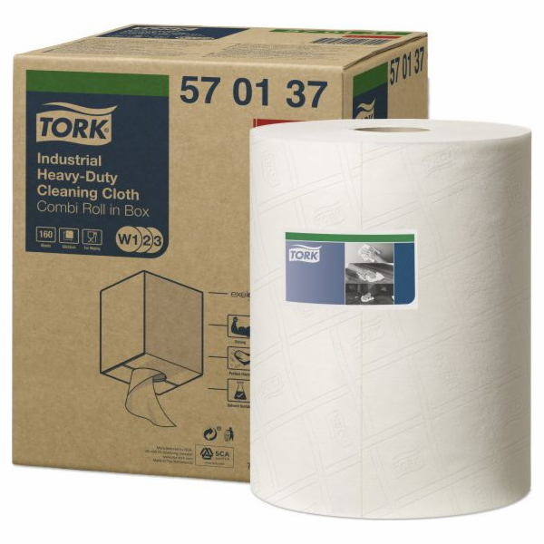 Tork Tork - Vysoce odolná netkaná čisticí utěrka, 1vrstvá...