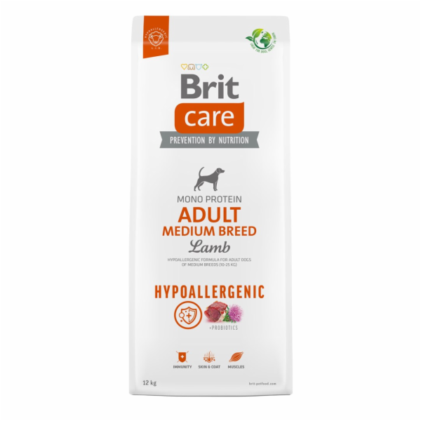 BRIT Care Hypoallergenic Adult Medium Breed Lamb - dry do...