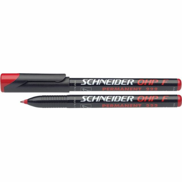Sponky SCHNEIDER Foliopis OHP F, 0,7mm, červená
