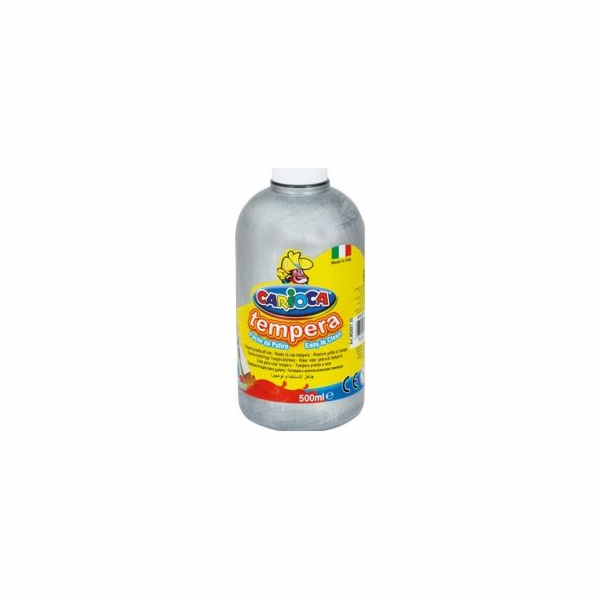 Carioca Tempera barva 500ml stříbrná