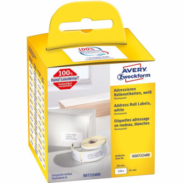 Avery Zweckform ZF UNIVERSAL LABEL ON ROLL 89X36 260 ETY ...