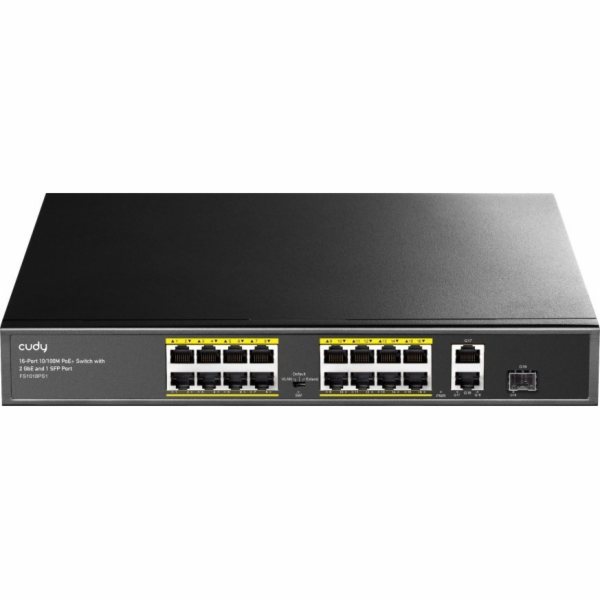 Cudy FS1018PS1 síťový přepínač Fast Ethernet (10/100) Pod...
