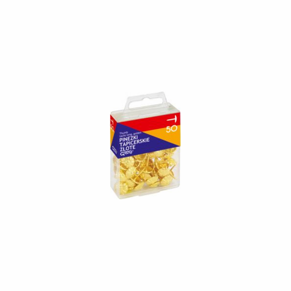 Čalounické špendlíky Grand Gold 15mm 50 ks.