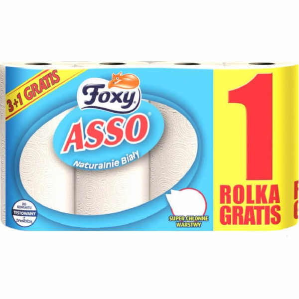 Foxy Foxy Asso - kuchyňský ručník, 2 -vrstva bílá
