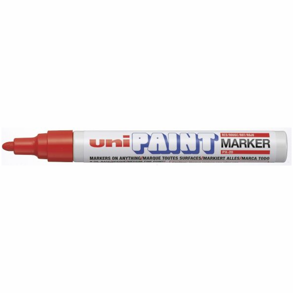 Uni Mitsubishi Pencil Oil marker PX20 červený (UN5041)