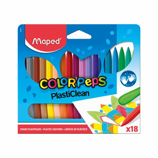 Maped Maped Colorpeps trojhranné pastelky plastové 18 ks.