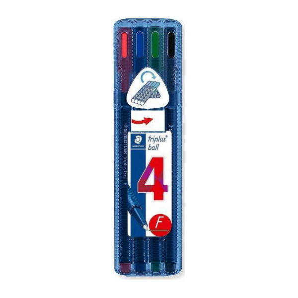 Kuličková pera Staedtler Triplus F, 4 barvy