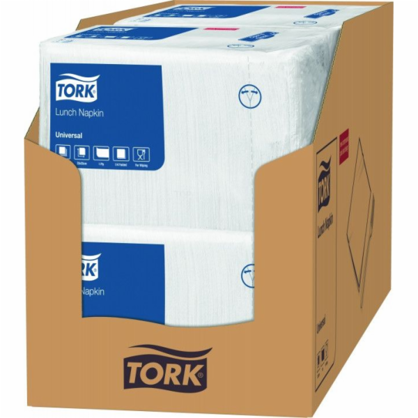 Tork Tork - oběd, 1 -vrstva, bílé ubrousky - Universal