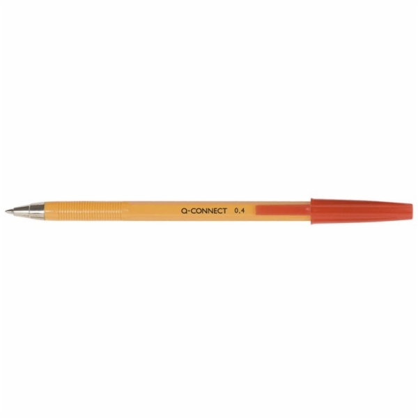 Q-Connect kuličkové pero 0,4 mm, červené (KF34048)