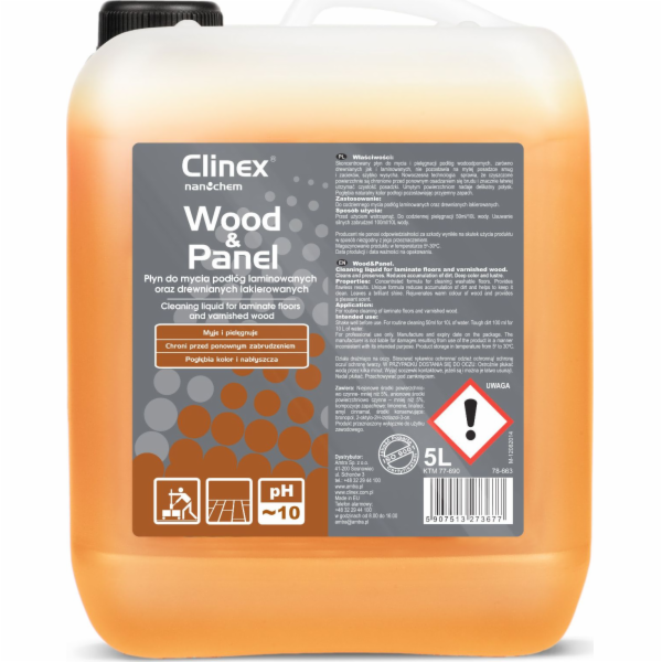 Klinexová tekutina pro dřevěné podlahy a panely Clinex Wo...