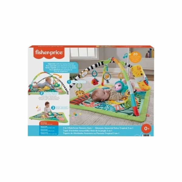 FISHER PRICE VZDĚLÁVACÍ PODLOŽKA 3V1 RAINFOREST HJW08