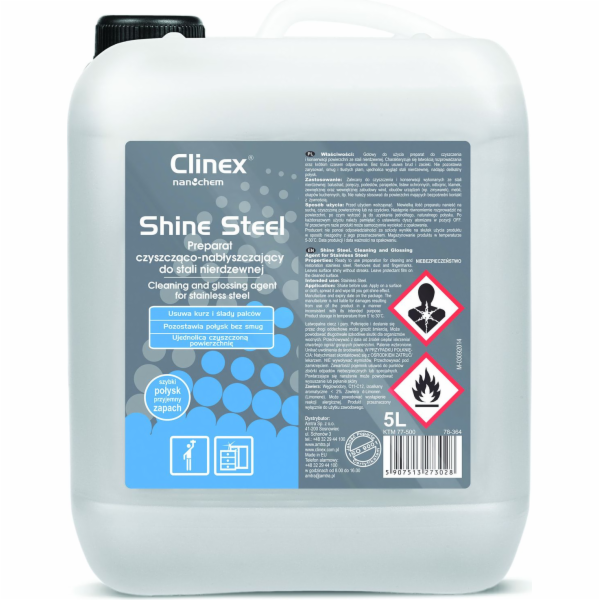 Clalinex Liquid Cinex Shine Steel 5L.77500
