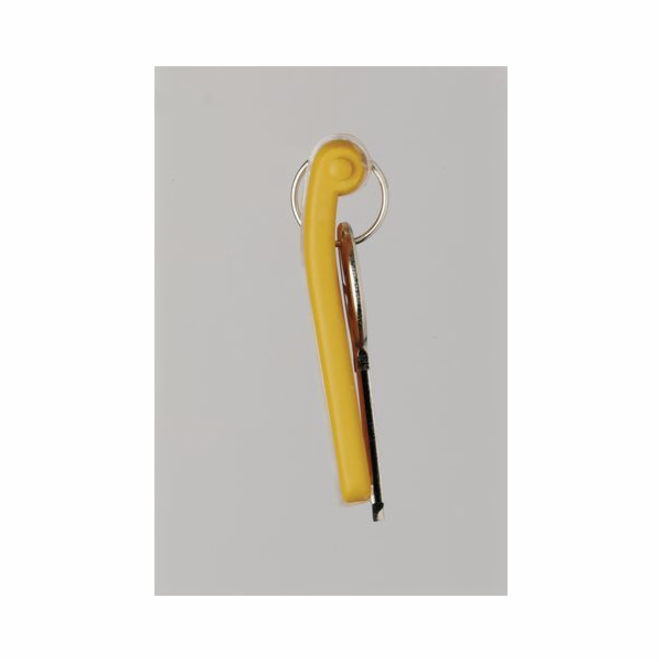 Sponky DURABLE KEY CLIP kroužek na klíče, žlutý, balení 6 ks