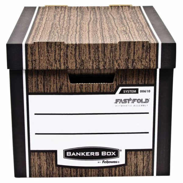 Fellowes Archivační kontejner Bankers Box Woodgrain hnědá...