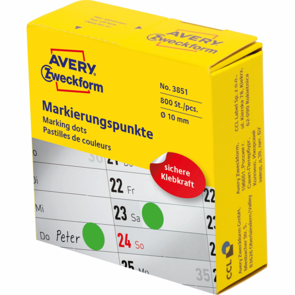 Avery Zweckform Značkovací kroužky v dávkovači Avery Zwec...