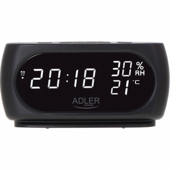Adler AD 1186 Budík s měřením teploty a vlhkosti 