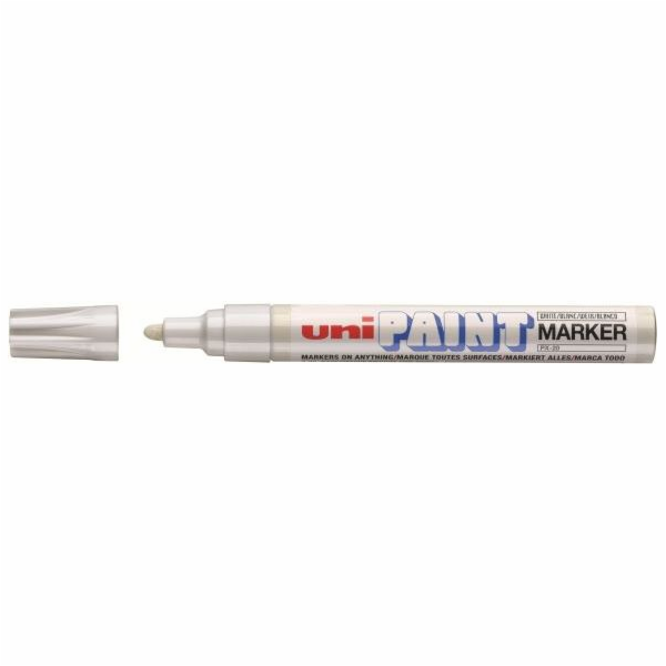 Uni Mitsubishi Pencil Oil Oil marker PX20 bílý (UN1056)