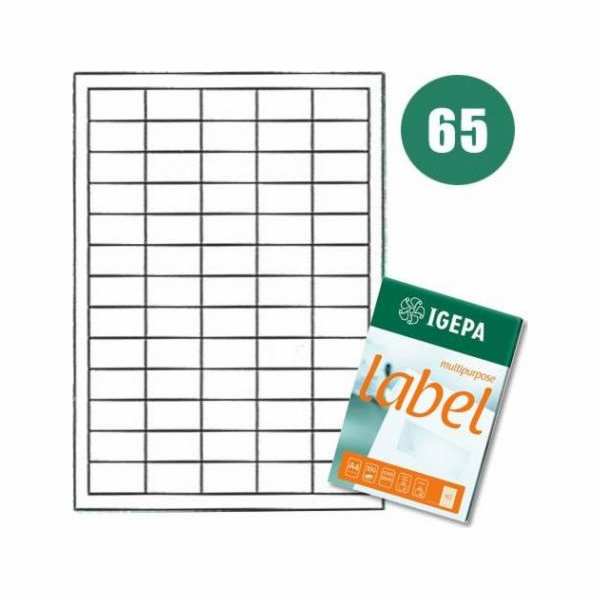 Mondi LABELS A4 IGEPA 38,1 X 21,2 MM BÍLÁ (100)