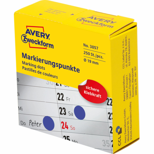 Avery Zweckform Značkovací kroužky v dávkovači Avery Zwec...