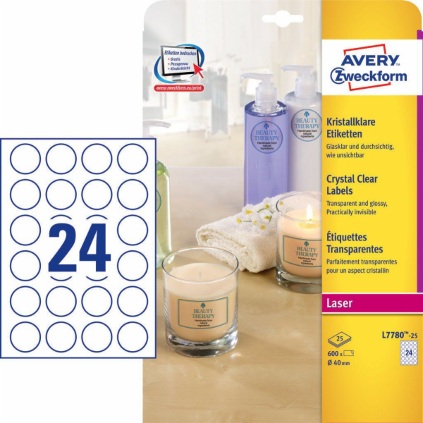 Avery Zweckform Transparent Crystal Clear produktové štít...