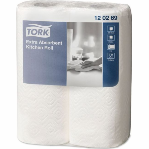 Staples Premium kuchyňský ručník, 23 cm x 15,36 m bílá, b...