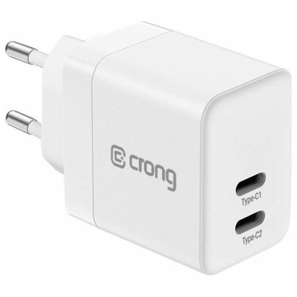 Crong Charger Crong Postra Compact Gan 35W PD 3.0 2x USB-...