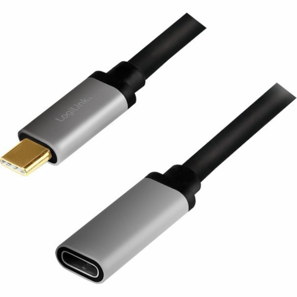 Kabel USB-C M/F,4K/60Hz aluminiowy 0.5m 