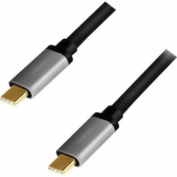 Kabel USB-C M/M, 4K/60 Hz, PD hliník 1 m
