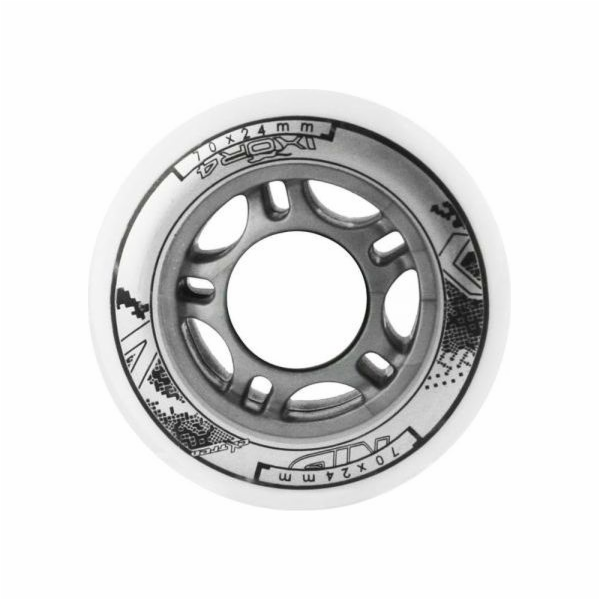 Nils Extreme PU 70x24mm 82A bílá kola (4 ks) (16-30-008)