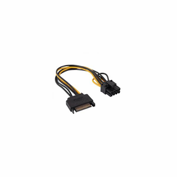Akyga adaptér SATA /PCI-Express 6+2-pin