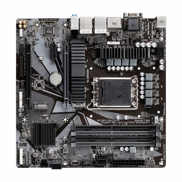 Gigabyte Q670M D3H DDR4 , Intel Q670, LGA1700, 4xDDR4, mATX